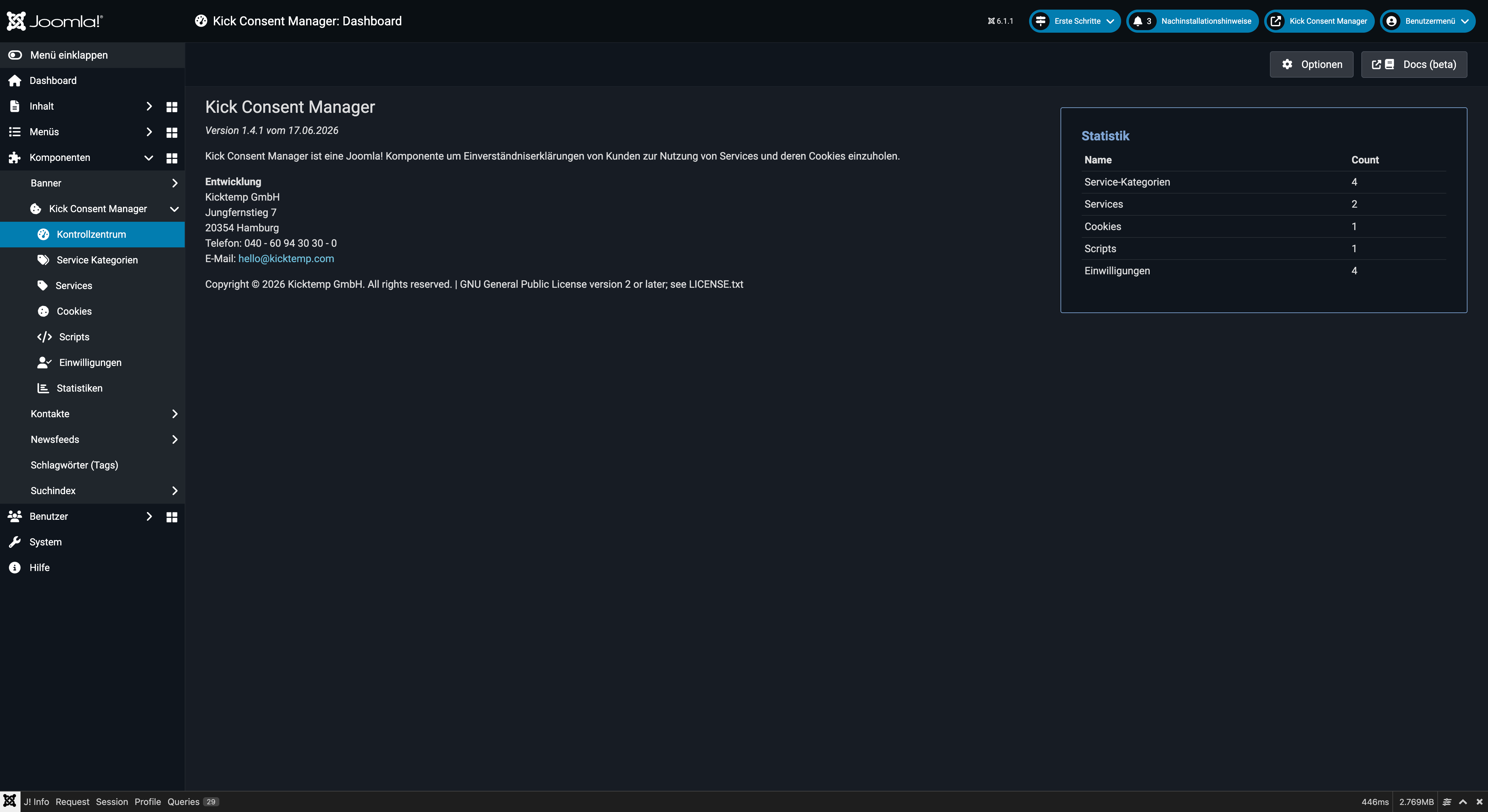 KCM Dashboard